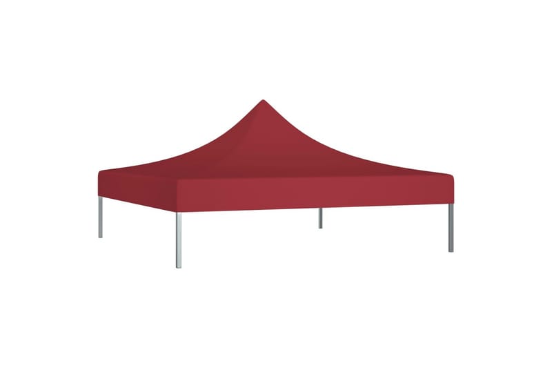 Juhlateltan katto 3x3 m viininpunainen 270 g/m² - Punainen - Puutarhakalusteet - Aurinkosuoja - Paviljonki - Paviljongin katos