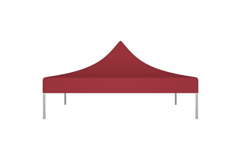 Juhlateltan katto 3x3 m viininpunainen 270 g/m² - Punainen - Puutarhakalusteet - Aurinkosuoja - Paviljonki - Paviljongin katos