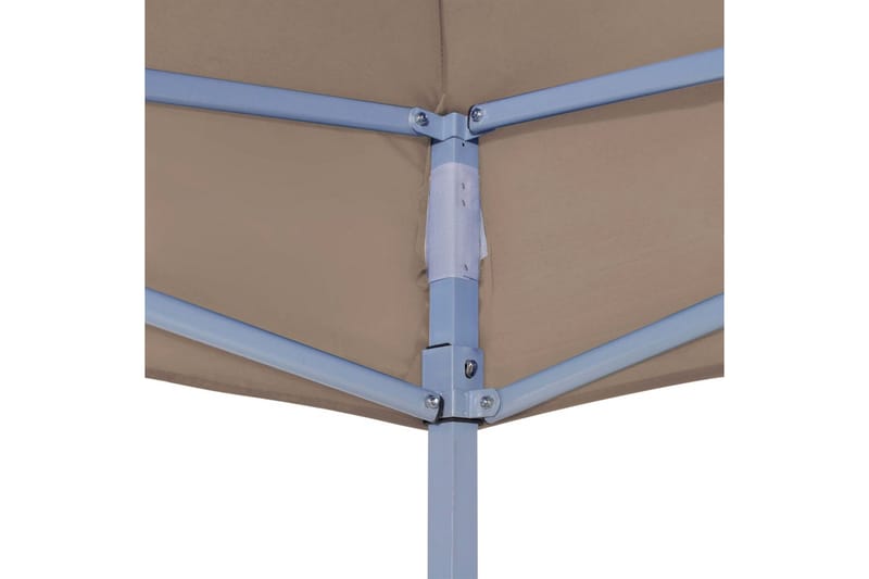 Juhlateltan katto 4,5x3 m harmaanruskea 270 g/m² - Taupe - Puutarhakalusteet - Aurinkosuoja - Paviljonki - Paviljongin katos