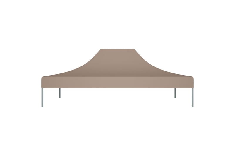Juhlateltan katto 4,5x3 m harmaanruskea 270 g/m² - Taupe - Puutarhakalusteet - Aurinkosuoja - Paviljonki - Paviljongin katos