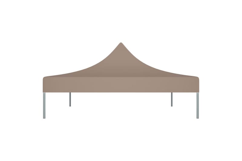 Juhlateltan katto 4,5x3 m harmaanruskea 270 g/m² - Taupe - Puutarhakalusteet - Aurinkosuoja - Paviljonki - Paviljongin katos