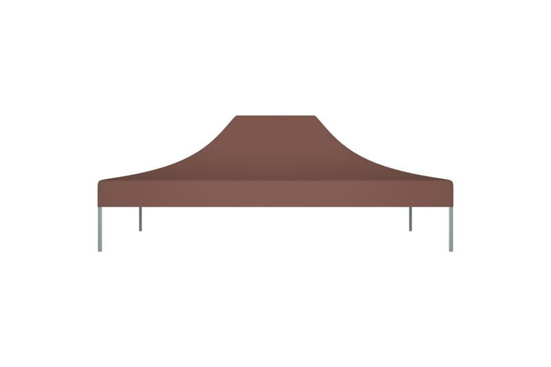 Juhlateltan katto 4,5x3 m ruskea 270 g/m² - Ruskea - Puutarhakalusteet - Aurinkosuoja - Paviljonki - Paviljongin katos