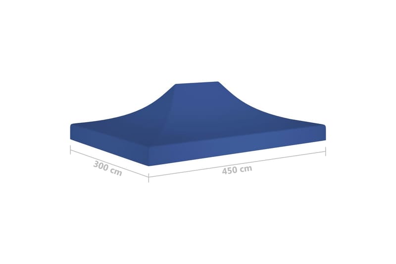 Juhlateltan katto 4,5x3 m sininen 270 g/m² - Sininen - Puutarhakalusteet - Aurinkosuoja - Paviljonki - Paviljongin katos