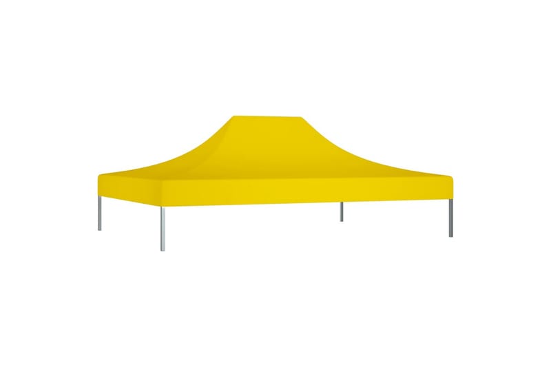 Juhlateltan katto 4x3 m keltainen 270 g/m² - Keltainen - Puutarhakalusteet - Aurinkosuoja - Paviljonki - Paviljongin katos