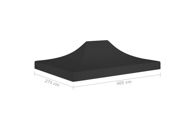 Juhlateltan katto 4x3 m musta 270 g/m² - Puutarhakalusteet - Aurinkosuoja - Paviljonki - Paviljongin katos