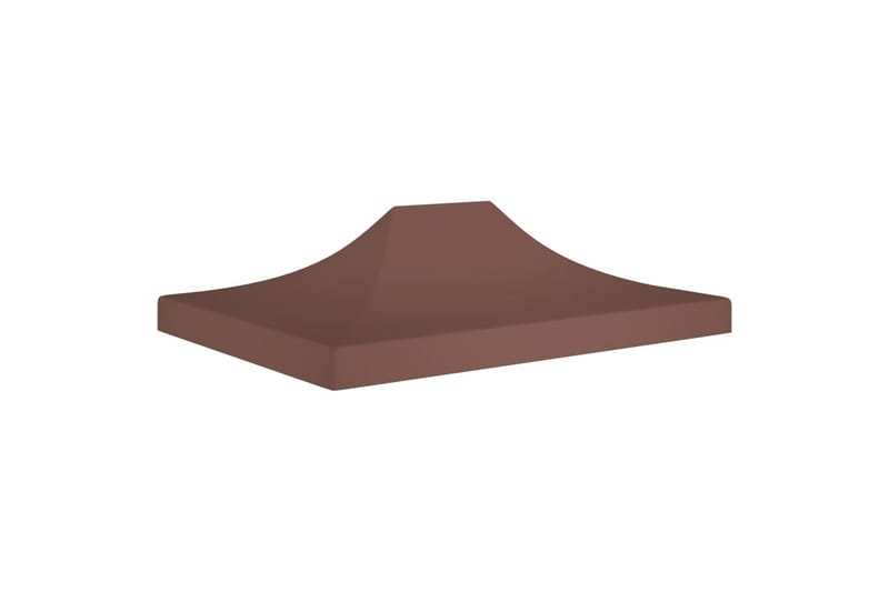 Juhlateltan katto 4x3 m ruskea 270 g/m² - Ruskea - Puutarhakalusteet - Aurinkosuoja - Paviljonki - Paviljongin katos