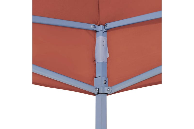 Juhlateltan katto 4x3 m terrakotta 270 g/m² - Punainen - Puutarhakalusteet - Aurinkosuoja - Paviljonki - Paviljongin katos