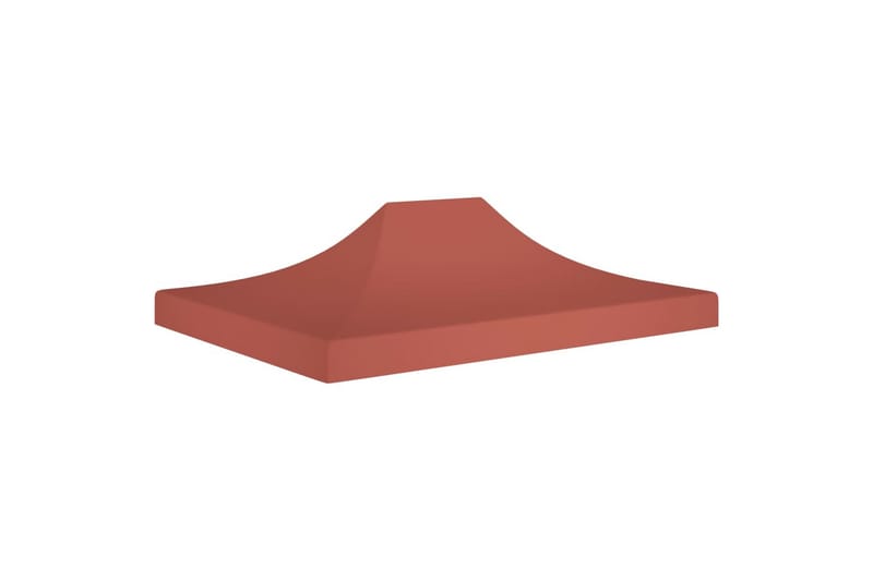 Juhlateltan katto 4x3 m terrakotta 270 g/m² - Punainen - Puutarhakalusteet - Aurinkosuoja - Paviljonki - Paviljongin katos