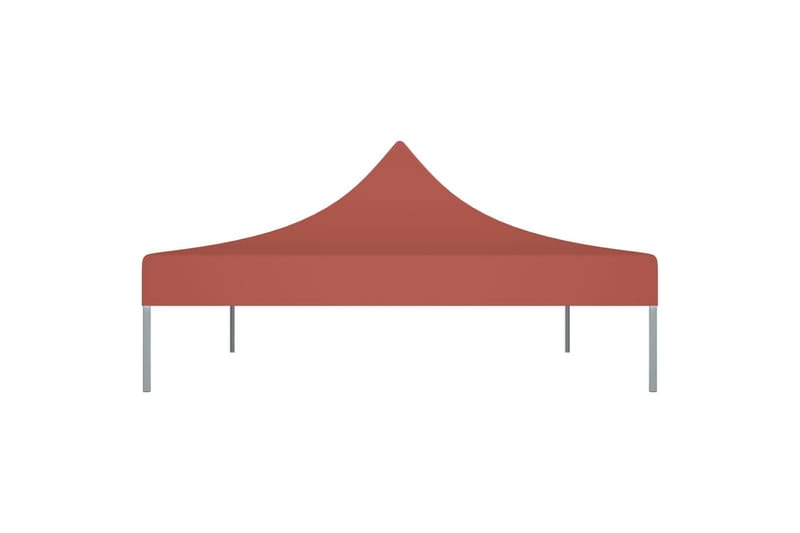 Juhlateltan katto 4x3 m terrakotta 270 g/m² - Punainen - Puutarhakalusteet - Aurinkosuoja - Paviljonki - Paviljongin katos