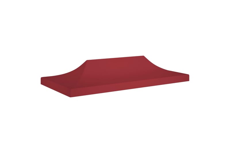 Juhlateltan katto 6x3 m viininpunainen 270 g/m² - Punainen - Puutarhakalusteet - Aurinkosuoja - Paviljonki - Paviljongin katos