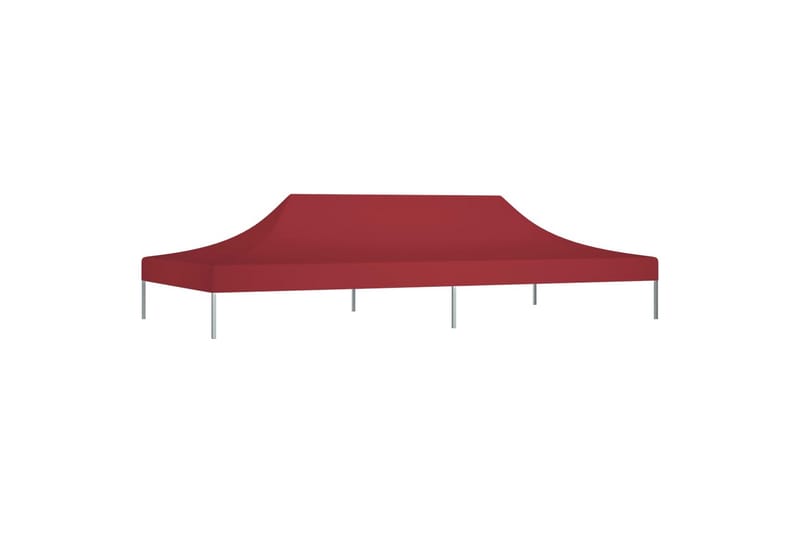 Juhlateltan katto 6x3 m viininpunainen 270 g/m² - Punainen - Puutarhakalusteet - Aurinkosuoja - Paviljonki - Paviljongin katos