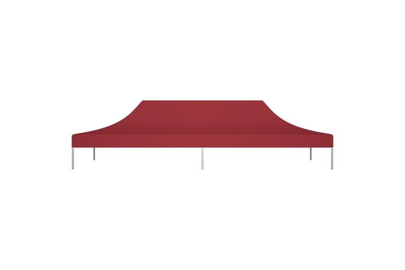 Juhlateltan katto 6x3 m viininpunainen 270 g/m² - Punainen - Puutarhakalusteet - Aurinkosuoja - Paviljonki - Paviljongin katos