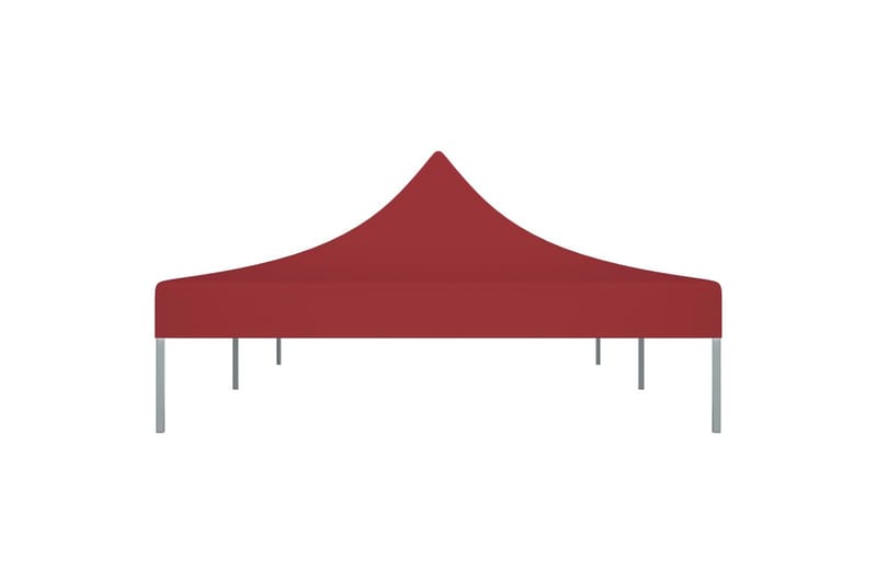 Juhlateltan katto 6x3 m viininpunainen 270 g/m² - Punainen - Puutarhakalusteet - Aurinkosuoja - Paviljonki - Paviljongin katos