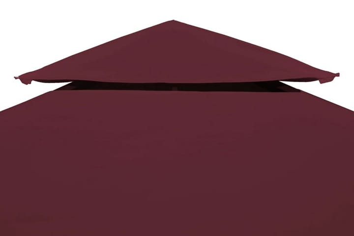 Kaksikerroksinen huvimajan katto 310 g/m² 3x3 m viinin - Punainen - Paviljongin katos - Paviljonki