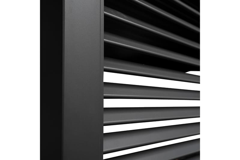 Paviljongin säleseinä Mirador 93x235 cm Tummanharmaa alumiin - Puutarhakalusteet - Aurinkosuoja - Paviljonki