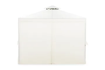 Paviljonki Bermuda ilman seiniä 300x300 cm sis. Hyttysverkko - Luonnonvalkoinen - Puutarhakalusteet - Aurinkosuoja - Paviljonki - Paviljonki katoksella