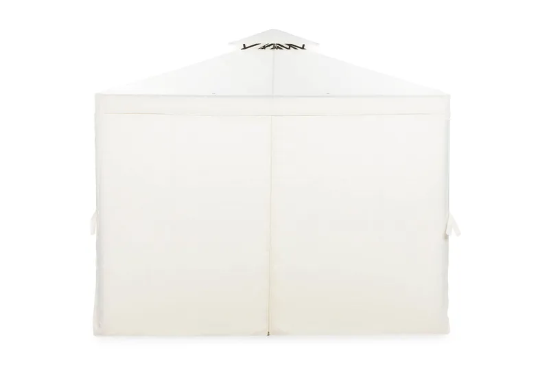 Paviljonki Bermuda ilman seiniä 300x300 cm sis. Hyttysverkko - Luonnonvalkoinen - Puutarhakalusteet - Aurinkosuoja - Paviljonki - Paviljonki katoksella