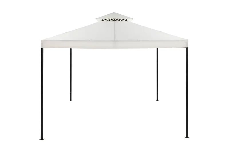 Paviljonki Bermuda ilman seiniä 300x300 cm sis. Hyttysverkko - Luonnonvalkoinen - Puutarhakalusteet - Aurinkosuoja - Paviljonki - Paviljonki katoksella