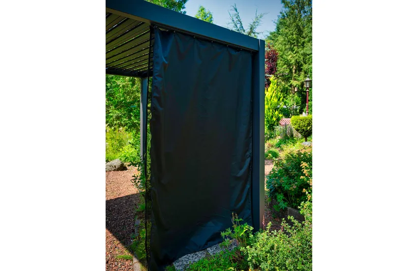 Paviljonki Mirador 3x3x2,5m verhoilla Tummanharmaa - Puutarhakalusteet - Aurinkosuoja - Paviljonki