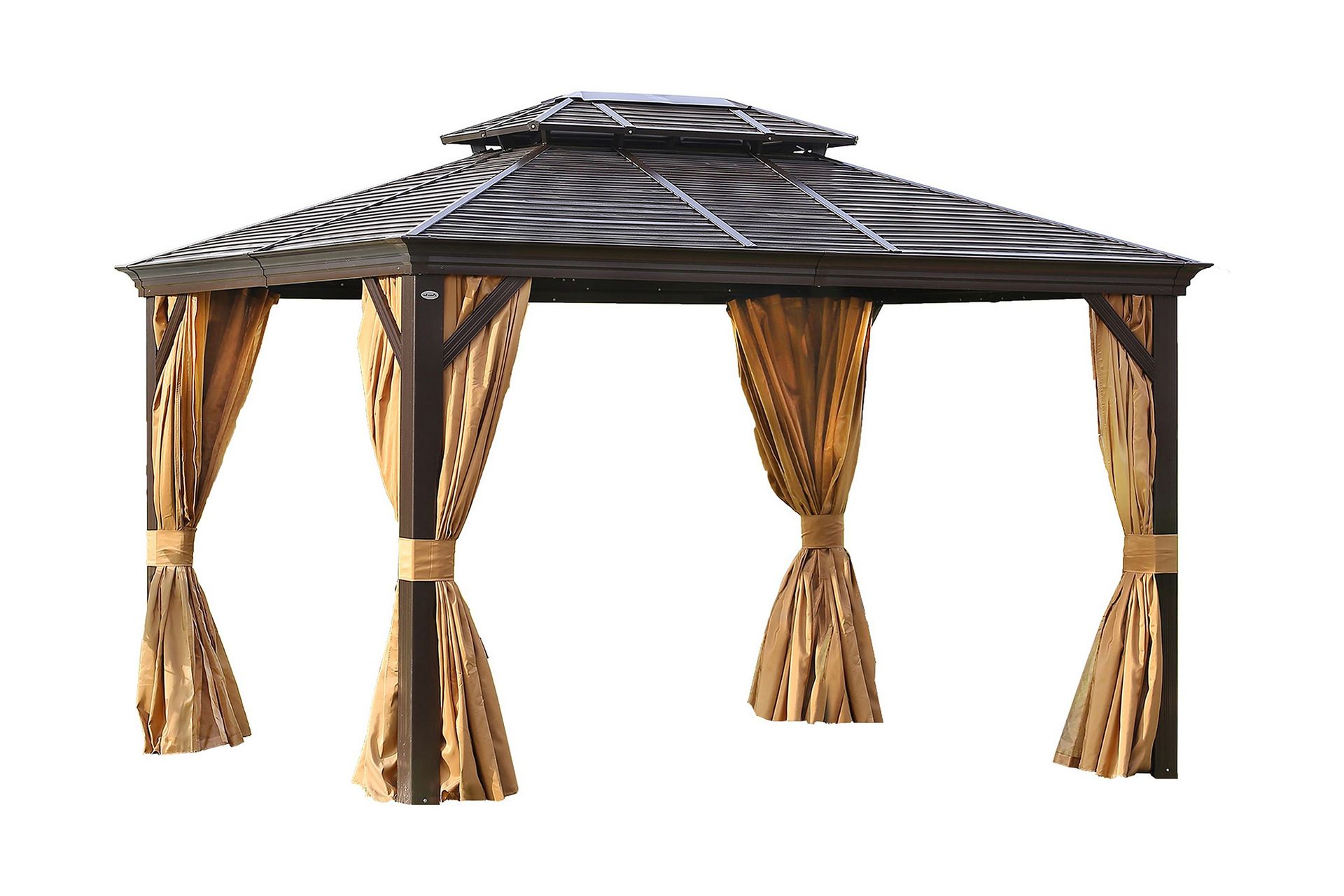 Paviljonki Sunsetia 300x400x270 cm - Ruskea/Beige