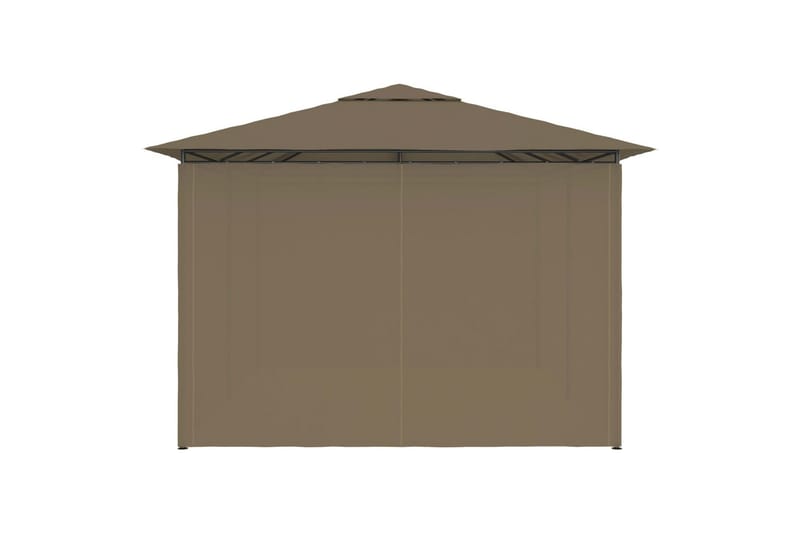 Puutarhakatos verhoilla 4x3 m ruskeanharmaa 180 g/m² - Taupe - Puutarhakalusteet - Aurinkosuoja - Paviljonki