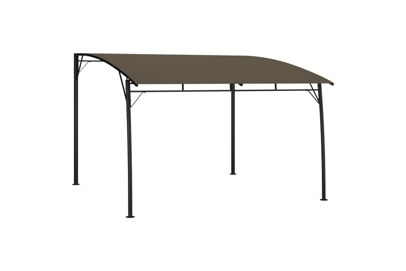 Puutarhan aurinkokatos 3x3x2,25 m harmaanruskea - Taupe - Puutarhakalusteet - Aurinkosuoja - Paviljonki