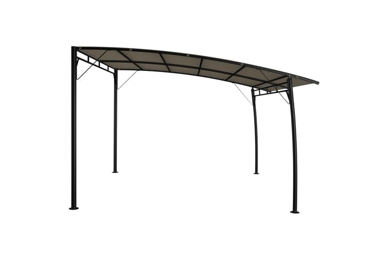 Puutarhan aurinkokatos 3x3x2,25 m harmaanruskea - Taupe - Puutarhakalusteet - Aurinkosuoja - Paviljonki