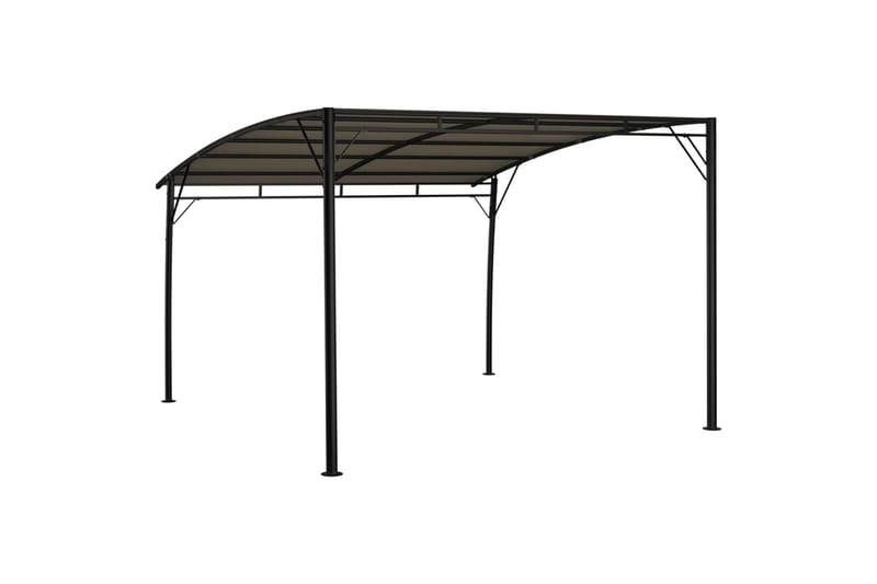 Puutarhan aurinkokatos 3x3x2,25 m harmaanruskea - Taupe - Puutarhakalusteet - Aurinkosuoja - Paviljonki