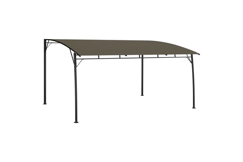 Puutarhan aurinkokatos 4x3x2,25 m harmaanruskea - Taupe - Puutarhakalusteet - Aurinkosuoja - Paviljonki