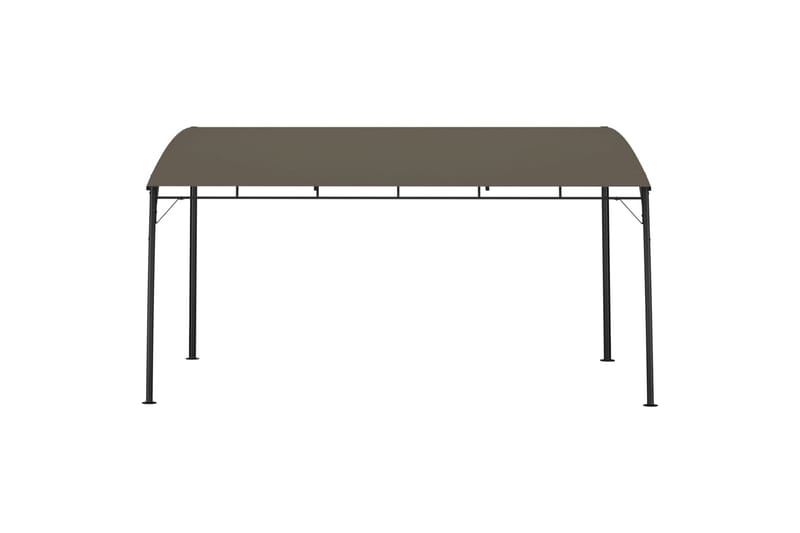 Puutarhan aurinkokatos 4x3x2,25 m harmaanruskea - Taupe - Puutarhakalusteet - Aurinkosuoja - Paviljonki