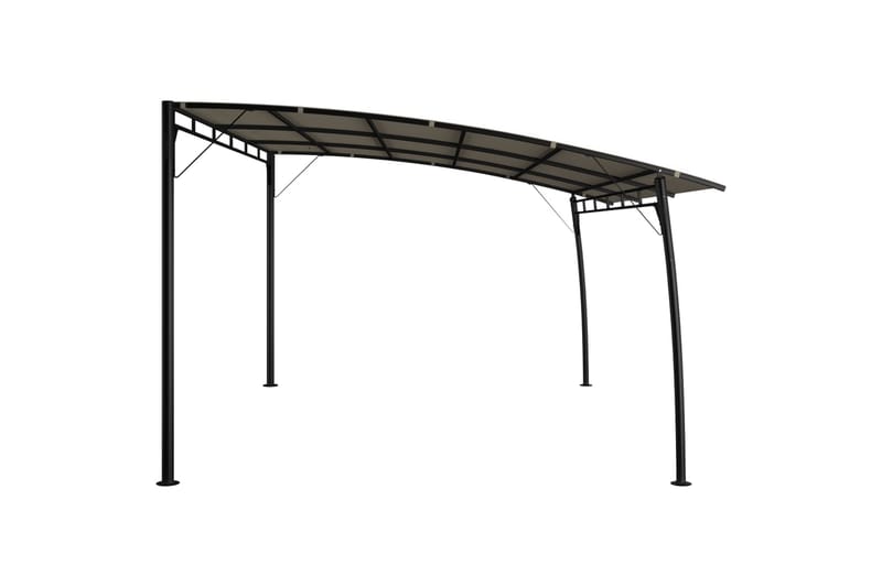 Puutarhan aurinkokatos 4x3x2,25 m harmaanruskea - Taupe - Puutarhakalusteet - Aurinkosuoja - Paviljonki