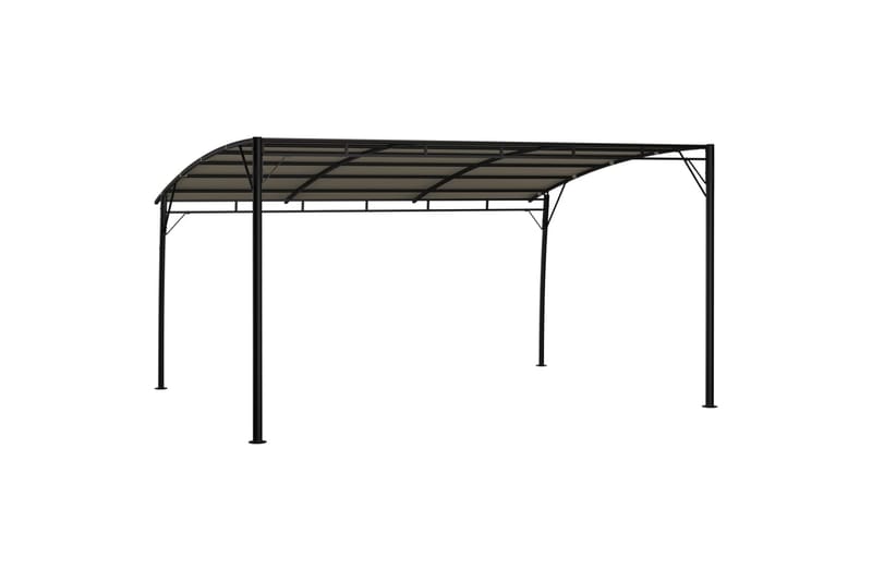 Puutarhan aurinkokatos 4x3x2,25 m harmaanruskea - Taupe - Puutarhakalusteet - Aurinkosuoja - Paviljonki