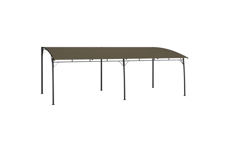 Puutarhan aurinkokatos 6x3x2,25 m harmaanruskea - Taupe - Puutarhakalusteet - Aurinkosuoja - Paviljonki