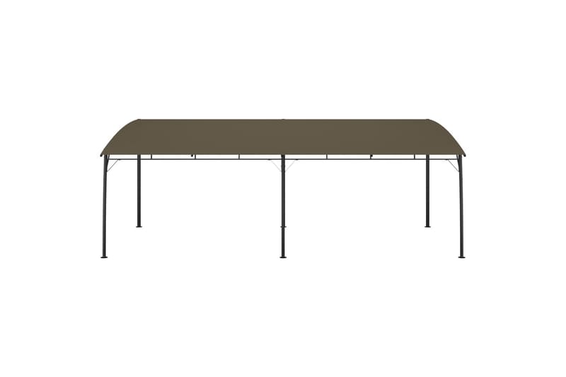 Puutarhan aurinkokatos 6x3x2,25 m harmaanruskea - Taupe - Puutarhakalusteet - Aurinkosuoja - Paviljonki