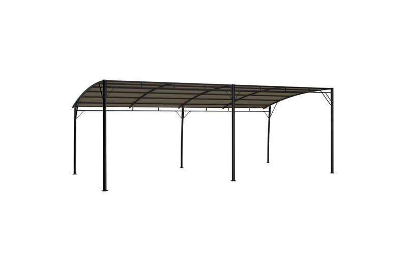 Puutarhan aurinkokatos 6x3x2,25 m harmaanruskea - Taupe - Puutarhakalusteet - Aurinkosuoja - Paviljonki