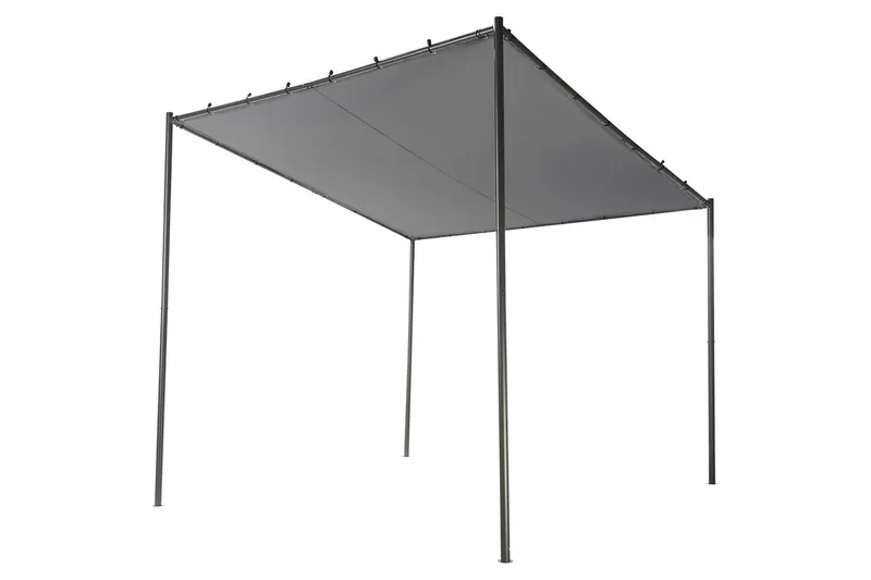 Puutarhapergola Vimino - Harmaa, musta - Piha & ulkoaltaat - Grillaus - Grillitarvikkeet - Grilliteltta