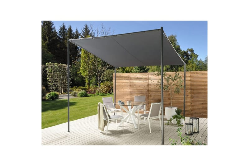 Puutarhapergola Vimino - Harmaa, musta - Piha & ulkoaltaat - Grillaus - Grillitarvikkeet - Grilliteltta