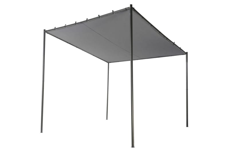 Puutarhapergola Vimino - Harmaa, musta - Puutarhakalusteet - Aurinkosuoja - Paviljonki