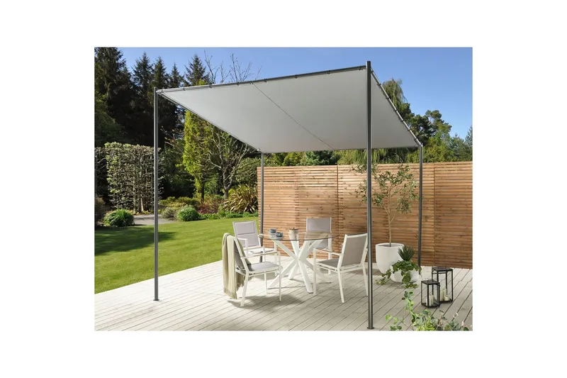 Puutarhapergola Vimino - Harmaa - Piha & ulkoaltaat - Grillaus - Grillitarvikkeet - Grilliteltta