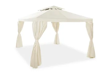 Seinät paviljonkiin Bermuda 3x4 m - Luonnonvalkoinen - Puutarhakalusteet - Aurinkosuoja - Paviljonki