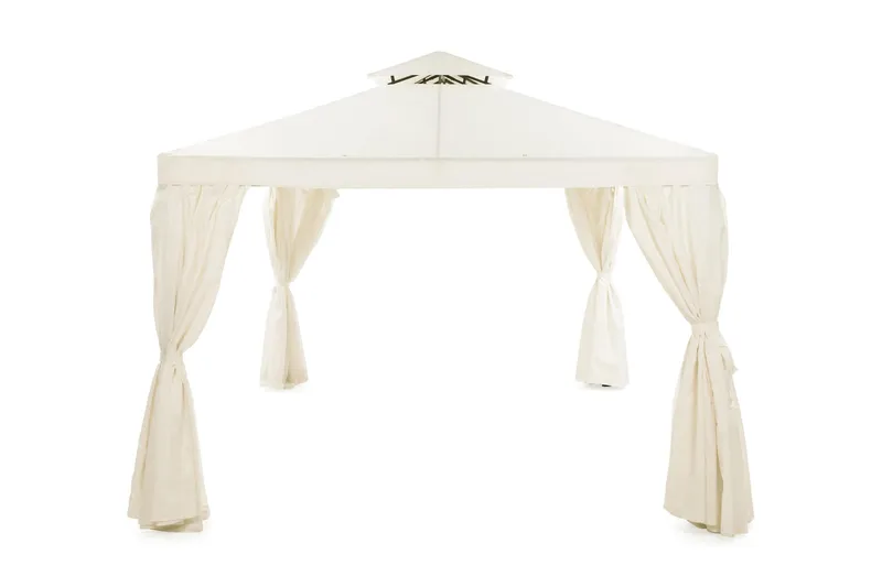 Seinät paviljonkiin Bermuda 3x4 m - Luonnonvalkoinen - Puutarhakalusteet - Aurinkosuoja - Paviljonki