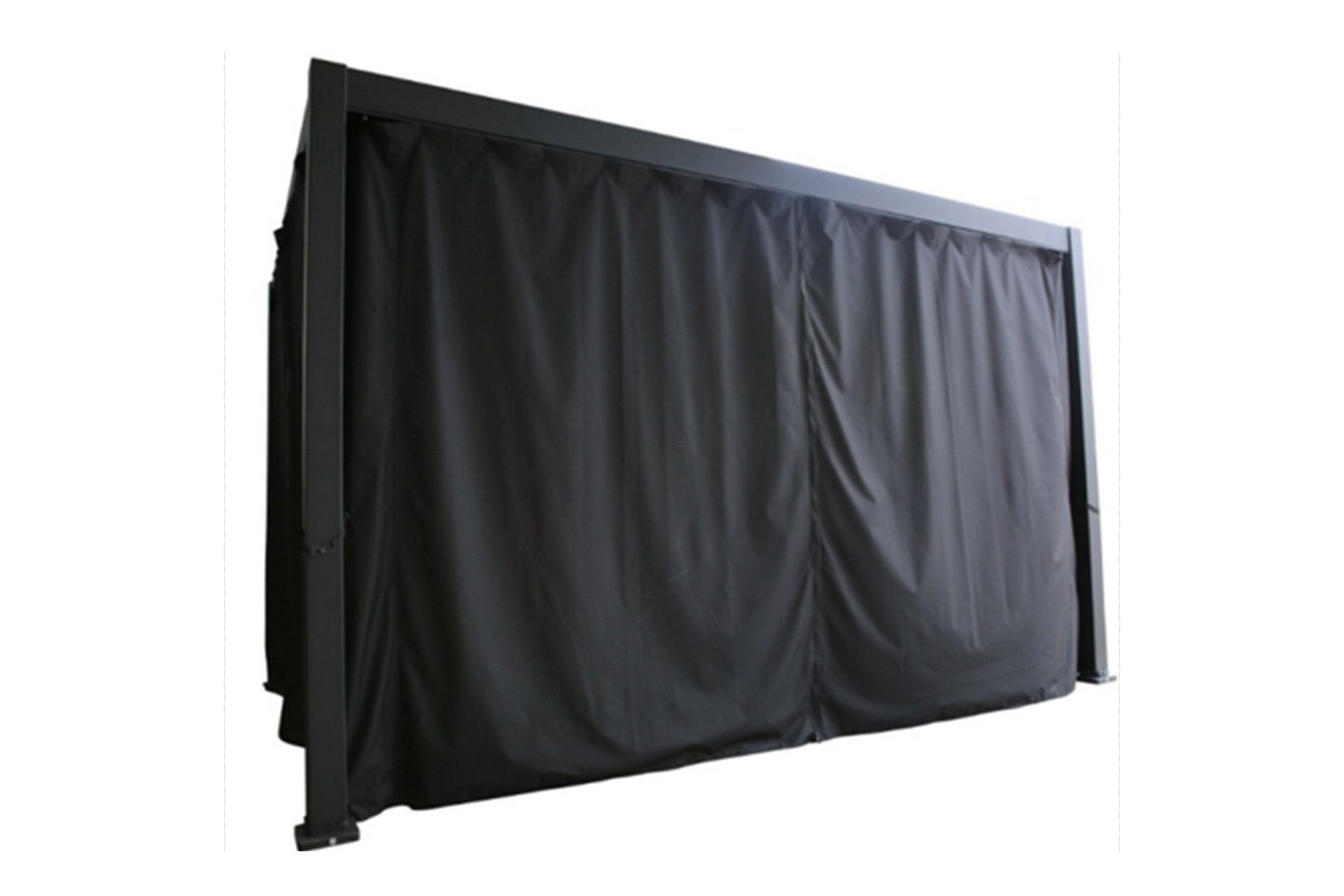 Sivuseinät Huvimajaan Mirador 300x400 cm 4 kpl Musta