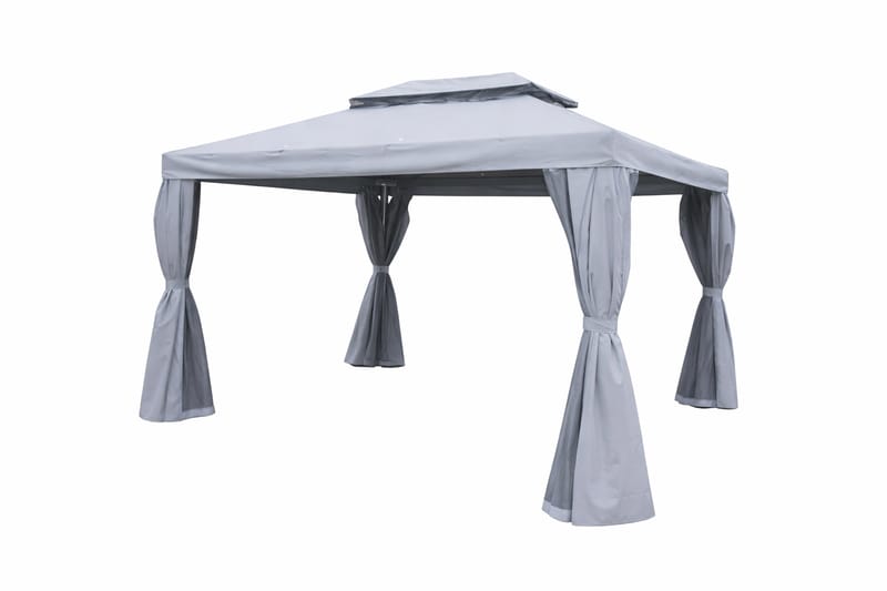 SUNSET Paviljonki 3×4 m - Harmaa - Puutarhakalusteet - Aurinkosuoja - Paviljonki