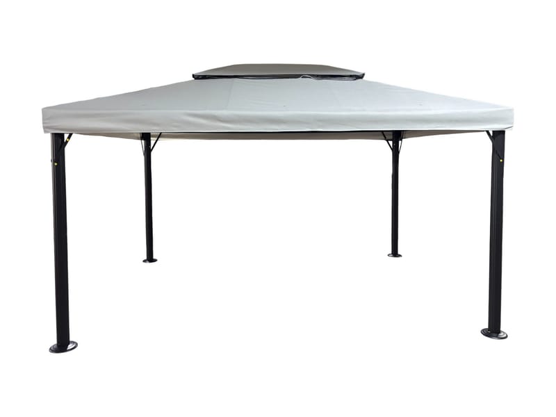 SUNSET Paviljonki 3×4 m - Harmaa - Puutarhakalusteet - Aurinkosuoja - Paviljonki