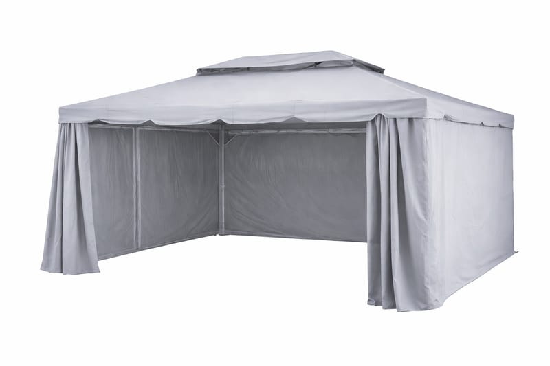 SUNSET Paviljonki 3×4 m - Harmaa - Puutarhakalusteet - Aurinkosuoja - Paviljonki