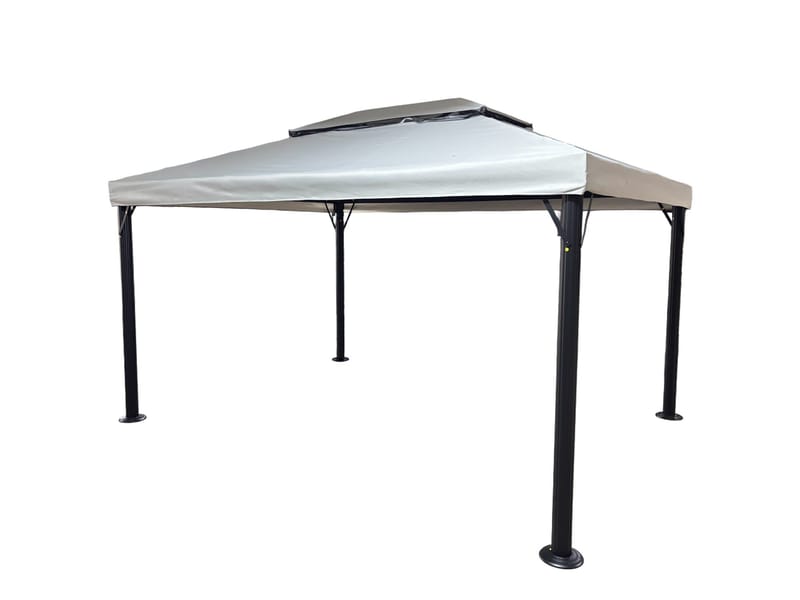 SUNSET Paviljonki 3×4 m - Harmaa - Puutarhakalusteet - Aurinkosuoja - Paviljonki