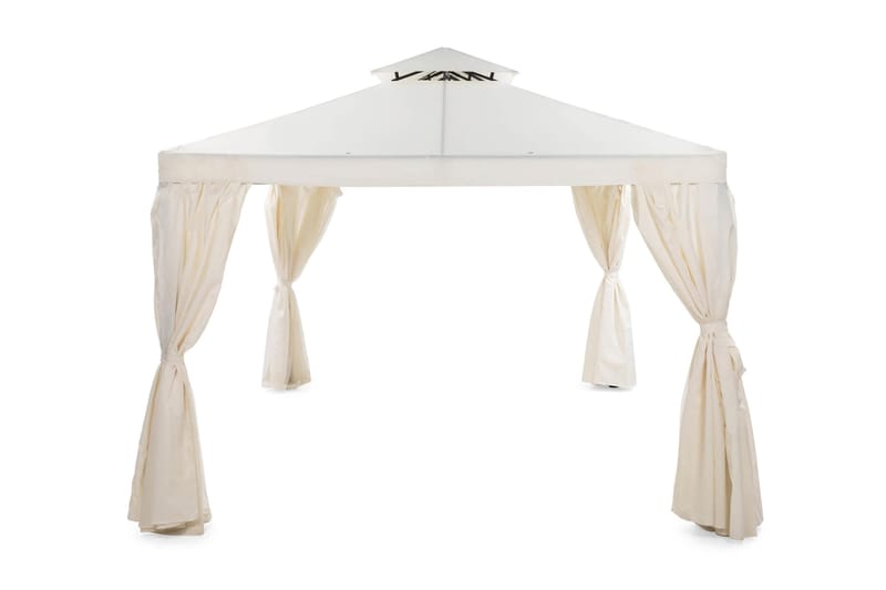 Täydellinen Paviljonki Bermuda 3x4 m - sis. seinät Luonnonvalkoinen - Puutarhakalusteet - Aurinkosuoja - Paviljonki - Kokonainen paviljonki