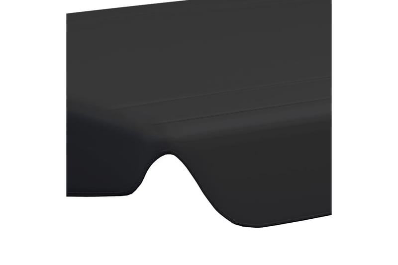 Vaihtokatos puutarhakeinuun musta 150/130x70/105 cm - Puutarhakalusteet - Aurinkosuoja - Paviljonki - Paviljongin katos