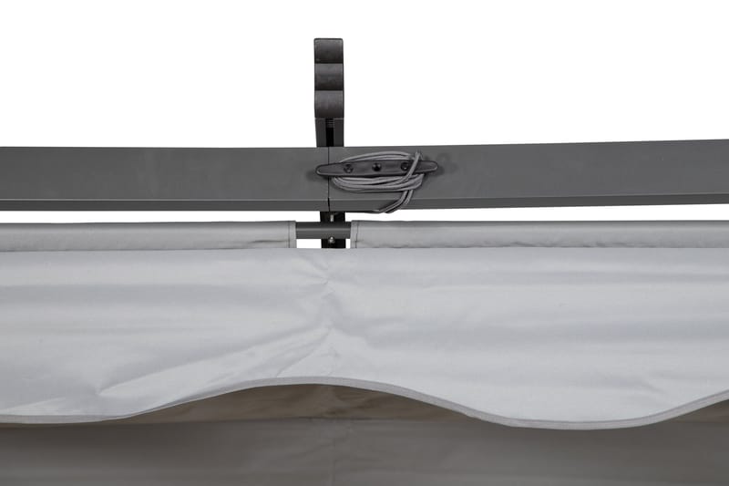 Pergola Lazio 295x395 cm - Musta/Harmaa - Puutarhakalusteet - Aurinkosuoja - Pergola