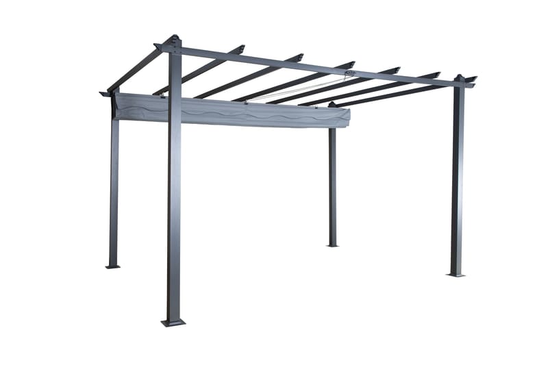 Pergola Lazio 295x395 cm, Musta/Harmaa